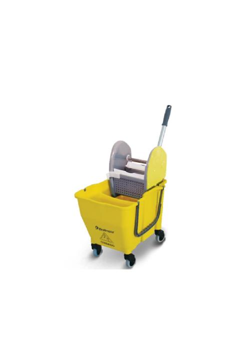 BALDE ESPREMEDOR 30L AMARELO DUAS ÁGUAS - BRALIMPIA